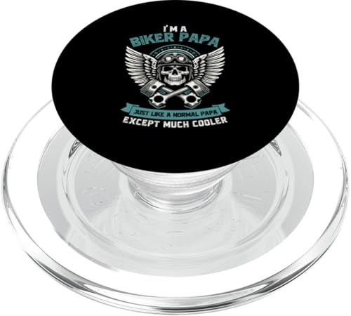 Biker Papa wie ein normaler Papa, nur viel cooler PopSockets PopGrip für MagSafe Biker Papa wie ein normaler Papa, nur viel cooler PopSockets PopGrip für MagSafe von Funny Motorcycle Dad Biker Gifts Father's Day