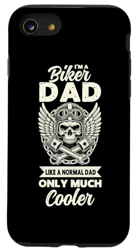 Biker-Vater wie ein normaler Papa, nur viel cooleres Motorrad Hülle für iPhone SE (2020) / 7 / 8 von Funny Motorcycle Dad Biker Gifts Father's Day