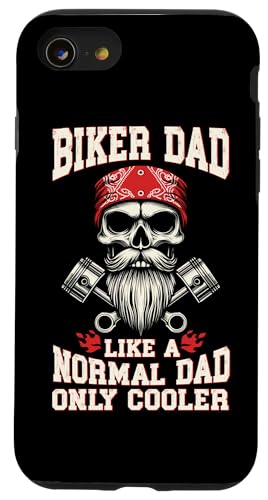 Biker-Vater wie ein normaler Papa, nur viel cooleres Motorrad Hülle für iPhone SE (2020) / 7 / 8 von Funny Motorcycle Dad Biker Gifts Father's Day