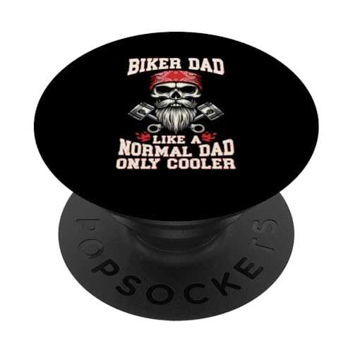 Biker-Vater wie ein normaler Papa, nur viel cooleres Motorrad PopSockets Klebender PopGrip Biker-Vater wie ein normaler Papa, nur viel cooleres Motorrad PopSockets Klebender PopGrip von Funny Motorcycle Dad Biker Gifts Father's Day