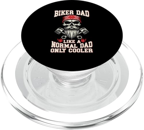 Biker-Vater wie ein normaler Papa, nur viel cooleres Motorrad PopSockets PopGrip für MagSafe Biker-Vater wie ein normaler Papa, nur viel cooleres Motorrad PopSockets PopGrip für MagSafe von Funny Motorcycle Dad Biker Gifts Father's Day