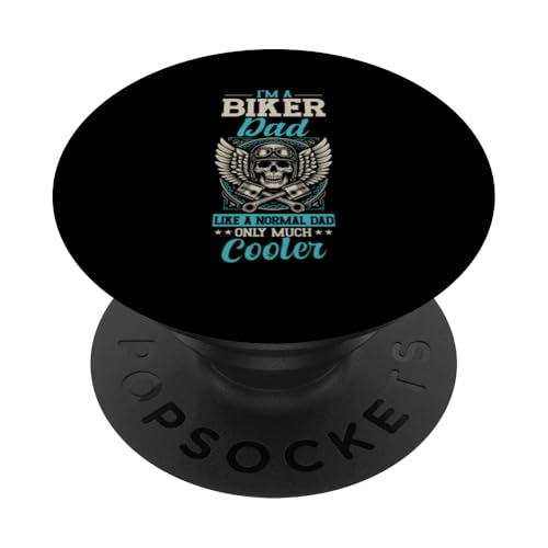 Biker-Vater wie ein normaler Vater Nur cooler Motorradliebhaber PopSockets Klebender PopGrip Biker-Vater wie ein normaler Vater Nur cooler Motorradliebhaber PopSockets Klebender PopGrip von Funny Motorcycle Dad Biker Gifts Father's Day