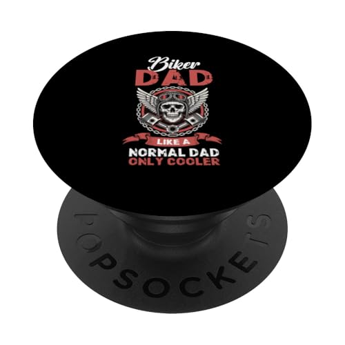 Biker-Vater wie ein normaler Vater Nur cooler Motorradliebhaber-Vater PopSockets Klebender PopGrip Biker-Vater wie ein normaler Vater Nur cooler Motorradliebhaber-Vater PopSockets Klebender PopGrip von Funny Motorcycle Dad Biker Gifts Father's Day
