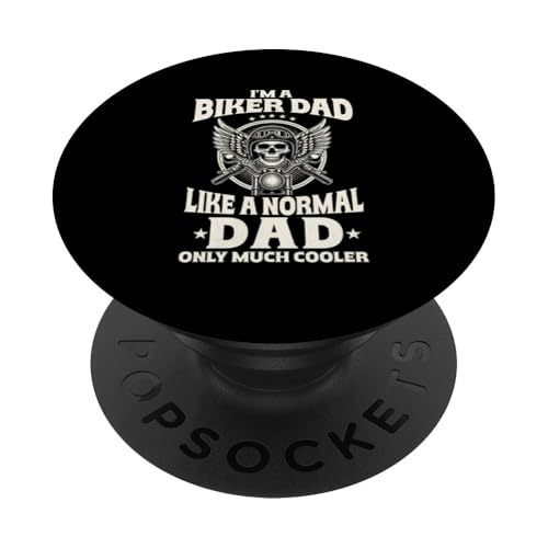 Biker-Vater wie ein normaler Vater Nur cooler Motorradliebhaber-Vater PopSockets Klebender PopGrip Biker-Vater wie ein normaler Vater Nur cooler Motorradliebhaber-Vater PopSockets Klebender PopGrip von Funny Motorcycle Dad Biker Gifts Father's Day