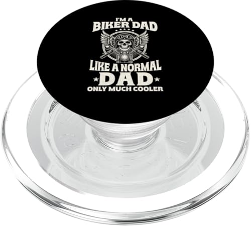 Biker-Vater wie ein normaler Vater Nur cooler Motorradliebhaber-Vater PopSockets PopGrip für MagSafe Biker-Vater wie ein normaler Vater Nur cooler Motorradliebhaber-Vater PopSockets PopGrip für MagSafe von Funny Motorcycle Dad Biker Gifts Father's Day