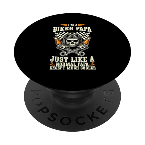 Ich bin ein Biker-Papa wie ein normaler Papa, nur ein viel cooler Papa PopSockets Klebender PopGrip Ich bin ein Biker-Papa wie ein normaler Papa, nur ein viel cooler Papa PopSockets Klebender PopGrip von Funny Motorcycle Dad Biker Gifts Father's Day