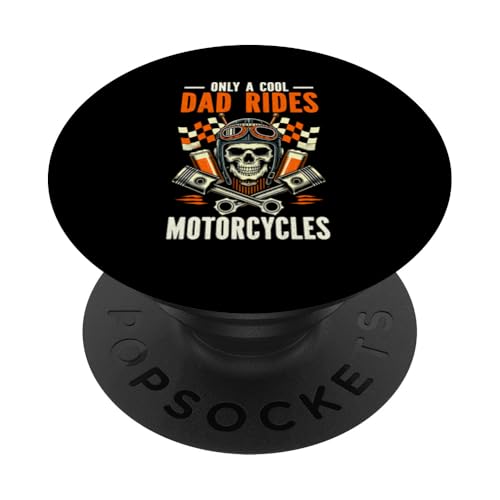 Only A Cool Dad Rides Motorradliebhaber Biker Motorradfahren PopSockets Klebender PopGrip Only A Cool Dad Rides Motorradliebhaber Biker Motorradfahren PopSockets Klebender PopGrip von Funny Motorcycle Dad Biker Gifts Father's Day
