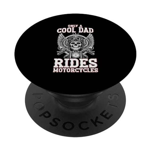 Only Cool Dad Rides Motorräder Biker Dad Vintage Vater PopSockets Klebender PopGrip Only Cool Dad Rides Motorräder Biker Dad Vintage Vater PopSockets Klebender PopGrip von Funny Motorcycle Dad Biker Gifts Father's Day