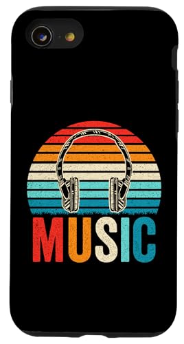 Funny Music Lover DJ Gift Vintage Headphones Men Women Kid's Hülle für iPhone SE (2020) / 7 / 8 von Funny Music Lover DJ Gift Apparel