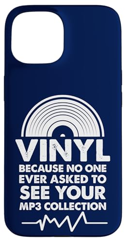 Vinyl, weil niemand jemals darum gebeten hat, deine MP3-Sammlung zu sehen Hülle für iPhone 15 von Funny Music Lover Gifts