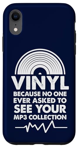 Vinyl, weil niemand jemals darum gebeten hat, deine MP3-Sammlung zu sehen Hülle für iPhone XR von Funny Music Lover Gifts