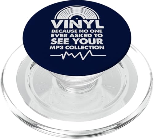 Vinyl, weil niemand jemals darum gebeten hat, deine MP3-Sammlung zu sehen PopSockets PopGrip für MagSafe Vinyl, weil niemand jemals darum gebeten hat, deine MP3-Sammlung zu sehen PopSockets PopGrip für MagSafe von Funny Music Lover Gifts
