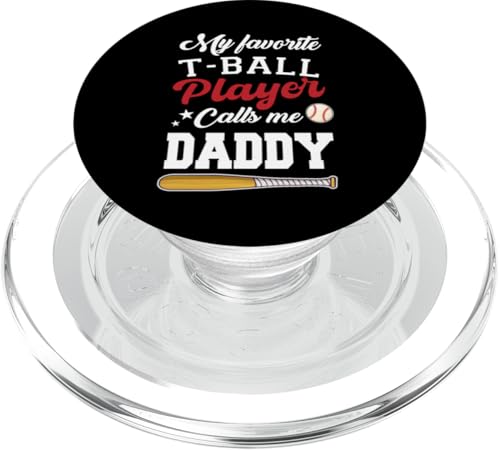 Mein Lieblings-T-Ball-Spieler nennt mich Daddy Fathers Day PopSockets PopGrip für MagSafe Mein Lieblings-T-Ball-Spieler nennt mich Daddy Fathers Day PopSockets PopGrip für MagSafe von Funny My Favorite T-Ball Player Call Me Family