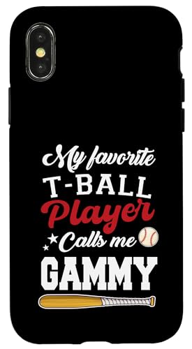 Mein Lieblings-T-Ball-Spieler nennt mich Gammy Mothers Day Hülle für iPhone X/XS Mein Lieblings-T-Ball-Spieler nennt mich Gammy Mothers Day Hülle für iPhone X/XS von Funny My Favorite T-Ball Player Call Me Family