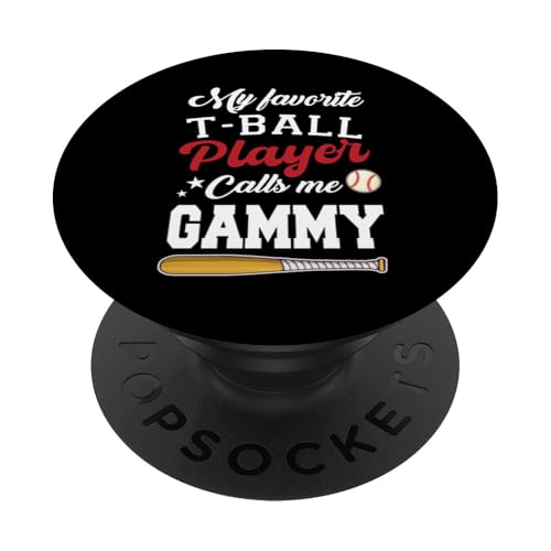 Mein Lieblings-T-Ball-Spieler nennt mich Gammy Mothers Day PopSockets Klebender PopGrip Mein Lieblings-T-Ball-Spieler nennt mich Gammy Mothers Day PopSockets Klebender PopGrip von Funny My Favorite T-Ball Player Call Me Family