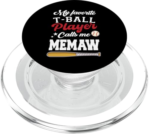 Mein Lieblings-T-Ball-Spieler nennt mich Memaw Muttertag PopSockets PopGrip für MagSafe Mein Lieblings-T-Ball-Spieler nennt mich Memaw Muttertag PopSockets PopGrip für MagSafe von Funny My Favorite T-Ball Player Call Me Family