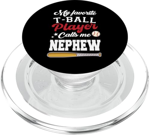Mein Lieblings-T-Ball-Spieler nennt mich Neffe Mothers Day PopSockets PopGrip für MagSafe Mein Lieblings-T-Ball-Spieler nennt mich Neffe Mothers Day PopSockets PopGrip für MagSafe von Funny My Favorite T-Ball Player Call Me Family