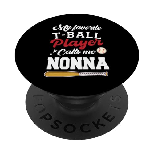 Mein Lieblings-T-Ball-Spieler nennt mich Nonna Mothers Day PopSockets Klebender PopGrip Mein Lieblings-T-Ball-Spieler nennt mich Nonna Mothers Day PopSockets Klebender PopGrip von Funny My Favorite T-Ball Player Call Me Family