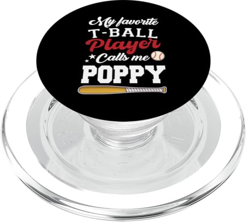 Mein Lieblings-T-Ball-Spieler nennt mich Poppy Fathers Day PopSockets PopGrip für MagSafe Mein Lieblings-T-Ball-Spieler nennt mich Poppy Fathers Day PopSockets PopGrip für MagSafe von Funny My Favorite T-Ball Player Call Me Family
