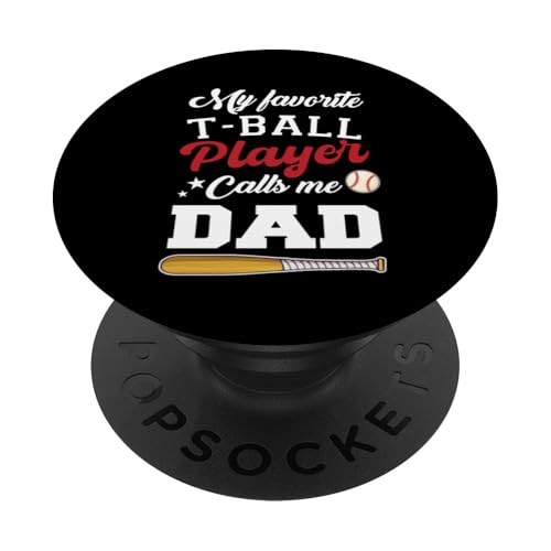My Favorite T-Ball Player Calls Me Dad Baseball Vatertag PopSockets Klebender PopGrip My Favorite T-Ball Player Calls Me Dad Baseball Vatertag PopSockets Klebender PopGrip von Funny My Favorite T-Ball Player Call Me Family