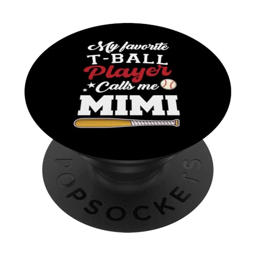 My Favorite T-Ball Player Calls Me Mimi Baseball Muttertag PopSockets Klebender PopGrip My Favorite T-Ball Player Calls Me Mimi Baseball Muttertag PopSockets Klebender PopGrip von Funny My Favorite T-Ball Player Call Me Family