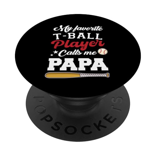 My Favorite T-Ball Player Calls Me Papa Baseball Vatertag PopSockets Klebender PopGrip My Favorite T-Ball Player Calls Me Papa Baseball Vatertag PopSockets Klebender PopGrip von Funny My Favorite T-Ball Player Call Me Family