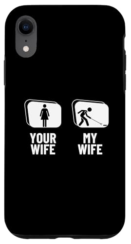 Lustiges Shuffleboard mit Aufschrift "Your Wife My Wife" Hülle für iPhone XR Lustiges Shuffleboard mit Aufschrift "Your Wife My Wife" Hülle für iPhone XR von Funny Outdoor Shuffleboard Game Designs