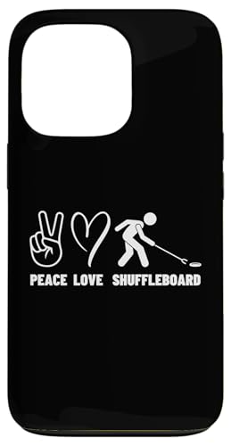 Peace Love Shuffleboard Herren Damen Shuffleboard Player Hülle für iPhone 13 Pro Peace Love Shuffleboard Herren Damen Shuffleboard Player Hülle für iPhone 13 Pro von Funny Outdoor Shuffleboard Game Designs