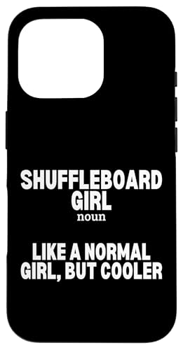 Shuffleboard Girl Definition Lustige Frauen Shuffleboard Player Hülle für iPhone 16 Pro Shuffleboard Girl Definition Lustige Frauen Shuffleboard Player Hülle für iPhone 16 Pro von Funny Outdoor Shuffleboard Game Designs