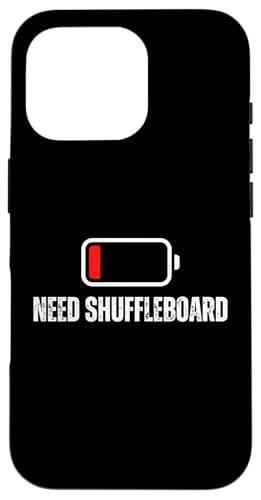 Shuffleboard-Player mit niedrigem Batteriestand Hülle für iPhone 16 Pro Shuffleboard-Player mit niedrigem Batteriestand Hülle für iPhone 16 Pro von Funny Outdoor Shuffleboard Game Designs