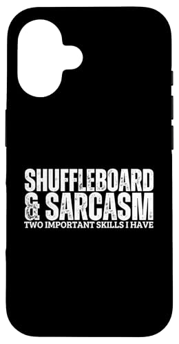 Shuffleboard und Sarkasmus Lustiger Shuffleboard-Spieler Hülle für iPhone 16 Shuffleboard und Sarkasmus Lustiger Shuffleboard-Spieler Hülle für iPhone 16 von Funny Outdoor Shuffleboard Game Designs