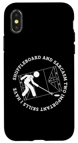 Shuffleboard und Sarkasmus Lustiger Shuffleboard-Spieler Hülle für iPhone X/XS Shuffleboard und Sarkasmus Lustiger Shuffleboard-Spieler Hülle für iPhone X/XS von Funny Outdoor Shuffleboard Game Designs