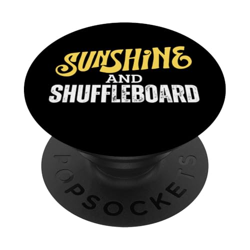 Sunshine And Shuffleboard Lustiger Shuffleboard Player PopSockets Klebender PopGrip Sunshine And Shuffleboard Lustiger Shuffleboard Player PopSockets Klebender PopGrip von Funny Outdoor Shuffleboard Game Designs