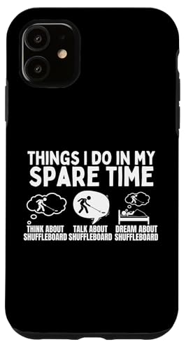 Things I Do In My Spare Time Lustiges Shuffleboard Hülle für iPhone 11 Things I Do In My Spare Time Lustiges Shuffleboard Hülle für iPhone 11 von Funny Outdoor Shuffleboard Game Designs