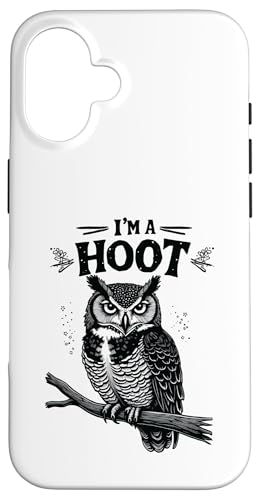 I'm A Hoot Hooting Owl Sounds Funny Bird Spruch Hülle für iPhone 16 I'm A Hoot Hooting Owl Sounds Funny Bird Spruch Hülle für iPhone 16 von Funny Owl Meme Bird Pun Sarcastic Joke I'm A Hoot