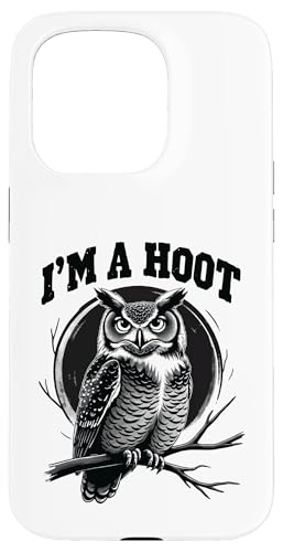 I'm A Hoot Hooting Owl Sounds Funny Humor Bird Spruch Hülle für iPhone 15 Pro I'm A Hoot Hooting Owl Sounds Funny Humor Bird Spruch Hülle für iPhone 15 Pro von Funny Owl Meme Bird Pun Sarcastic Joke I'm A Hoot
