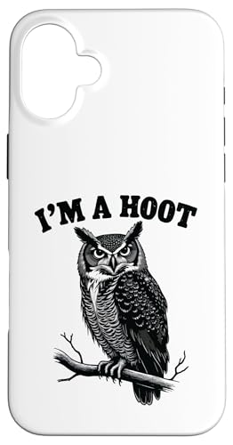 I'm A Hoot Sounds Lustiger Vogel Spruch Humor Hooting Eule Hülle für iPhone 16 Plus I'm A Hoot Sounds Lustiger Vogel Spruch Humor Hooting Eule Hülle für iPhone 16 Plus von Funny Owl Meme Bird Pun Sarcastic Joke I'm A Hoot