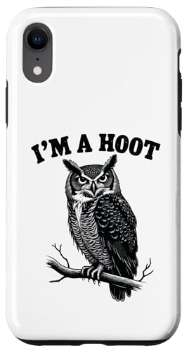 I'm A Hoot Sounds Lustiger Vogel Spruch Humor Hooting Eule Hülle für iPhone XR I'm A Hoot Sounds Lustiger Vogel Spruch Humor Hooting Eule Hülle für iPhone XR von Funny Owl Meme Bird Pun Sarcastic Joke I'm A Hoot