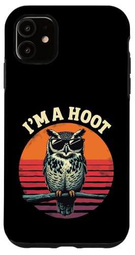 I'm a Hoot Lustiger Spruch Eule Vogel Retro Vintage Hülle für iPhone 11 I'm a Hoot Lustiger Spruch Eule Vogel Retro Vintage Hülle für iPhone 11 von Funny Owl Meme Bird Pun Sarcastic Joke I'm A Hoot