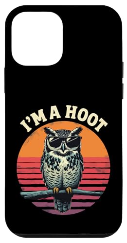 I'm a Hoot Lustiger Spruch Eule Vogel Retro Vintage Hülle für iPhone 12 mini von Funny Owl Meme Bird Pun Sarcastic Joke I'm A Hoot