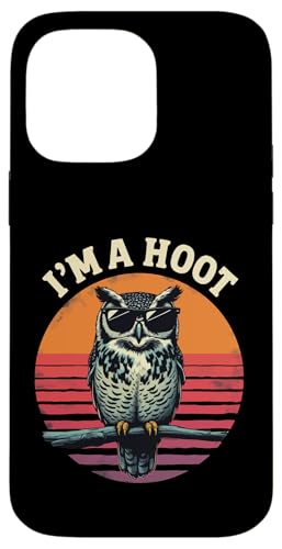 I'm a Hoot Lustiger Spruch Eule Vogel Retro Vintage Hülle für iPhone 14 Pro Max I'm a Hoot Lustiger Spruch Eule Vogel Retro Vintage Hülle für iPhone 14 Pro Max von Funny Owl Meme Bird Pun Sarcastic Joke I'm A Hoot