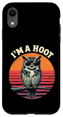 I'm a Hoot Lustiger Spruch Eule Vogel Retro Vintage Hülle für iPhone XR I'm a Hoot Lustiger Spruch Eule Vogel Retro Vintage Hülle für iPhone XR von Funny Owl Meme Bird Pun Sarcastic Joke I'm A Hoot