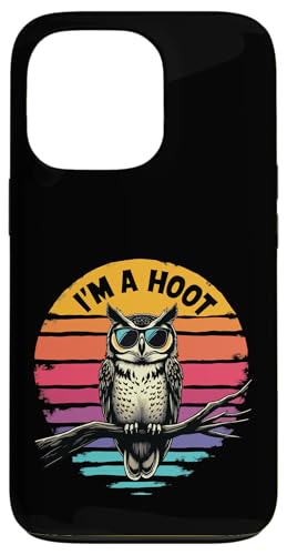 I'm a Hoot Lustiger Spruch Eule Vogel Retro Vintage Humor Hülle für iPhone 13 Pro I'm a Hoot Lustiger Spruch Eule Vogel Retro Vintage Humor Hülle für iPhone 13 Pro von Funny Owl Meme Bird Pun Sarcastic Joke I'm A Hoot