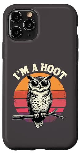 I'm a Hoot Lustiger Spruch Eule Vogel Retro Vintage Humorvoll Hülle für iPhone 11 Pro I'm a Hoot Lustiger Spruch Eule Vogel Retro Vintage Humorvoll Hülle für iPhone 11 Pro von Funny Owl Meme Bird Pun Sarcastic Joke I'm A Hoot
