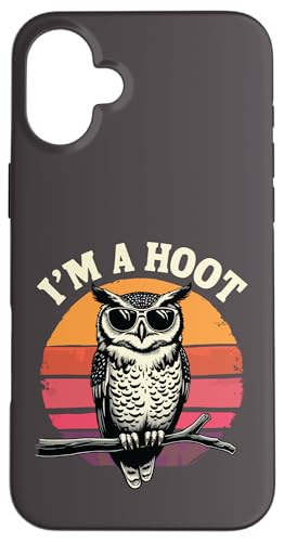 I'm a Hoot Lustiger Spruch Eule Vogel Retro Vintage Humorvoll Hülle für iPhone 16 Plus I'm a Hoot Lustiger Spruch Eule Vogel Retro Vintage Humorvoll Hülle für iPhone 16 Plus von Funny Owl Meme Bird Pun Sarcastic Joke I'm A Hoot