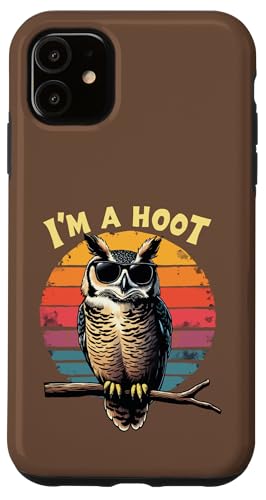 I'm a Hoot sarkastischer Spruch Eule Vogel Retro Vintage lustig Hülle für iPhone 11 I'm a Hoot sarkastischer Spruch Eule Vogel Retro Vintage lustig Hülle für iPhone 11 von Funny Owl Meme Bird Pun Sarcastic Joke I'm A Hoot