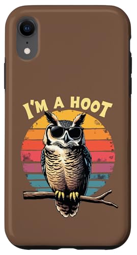 I'm a Hoot sarkastischer Spruch Eule Vogel Retro Vintage lustig Hülle für iPhone XR I'm a Hoot sarkastischer Spruch Eule Vogel Retro Vintage lustig Hülle für iPhone XR von Funny Owl Meme Bird Pun Sarcastic Joke I'm A Hoot