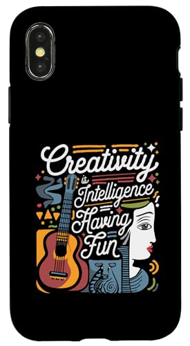 Creativity Is Intelligence Having Fun - Lustige Künstlerkunst Hülle für iPhone X/XS Creativity Is Intelligence Having Fun - Lustige Künstlerkunst Hülle für iPhone X/XS von Funny Painter Apparel & Items