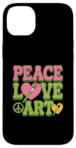 Peace Love Art - Lustige Künstler Kunst Lehrer Kreativ Hülle für iPhone 14 Plus Peace Love Art - Lustige Künstler Kunst Lehrer Kreativ Hülle für iPhone 14 Plus von Funny Painter Apparel & Items