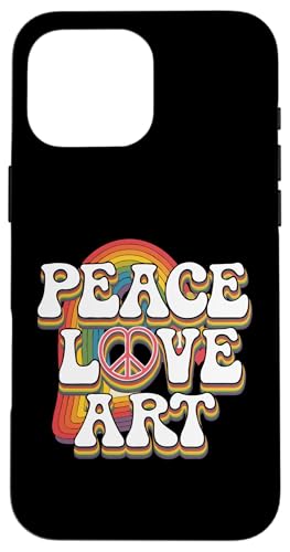 Peace Love Art - Lustige Künstler Kunst Lehrer Kreativ Hülle für iPhone 16 Pro Max Peace Love Art - Lustige Künstler Kunst Lehrer Kreativ Hülle für iPhone 16 Pro Max von Funny Painter Apparel & Items